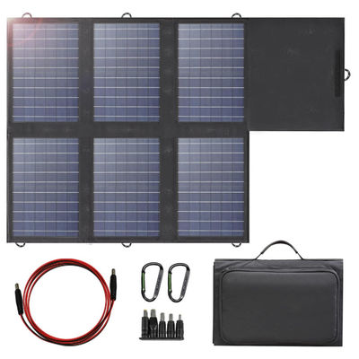IP67 پنروک پنل خورشیدی قابل حمل شارژر تاشو 60W برای لپ تاپ تلفن همراه