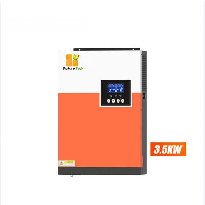 خانه خارج از شبکه پانل های خورشیدی پلی کریستال با اینورتر 5.5KW با نارنجی