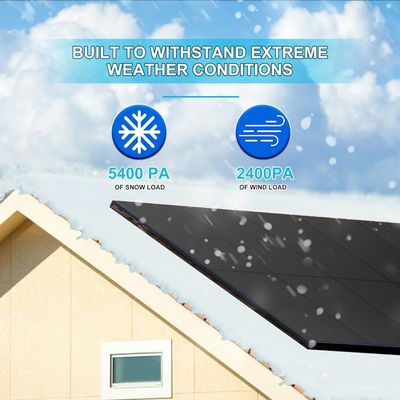 کیت پانل های خورشیدی دو منظره ی تک کریستال 400 وات