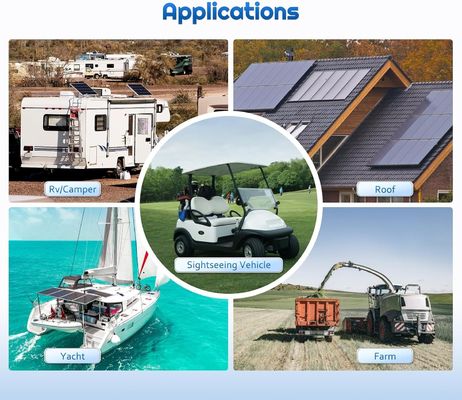 سلول پانل خورشیدی تک کریستال PV 12V 180W Compact