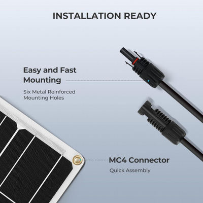 RV دریایی نازک 100w سلول پنل خورشیدی انعطاف پذیر IP68 ضد آب ODM