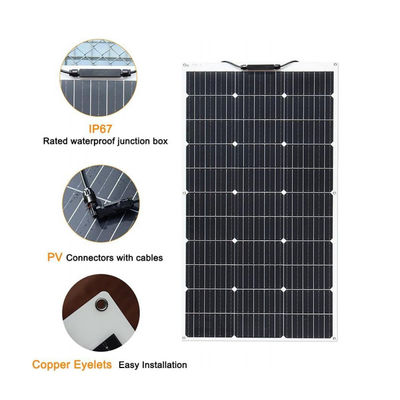 پانل خورشیدی 200 وات ETFE انعطاف پذیر خورشیدی PV PERC Monocrystalline FTET200