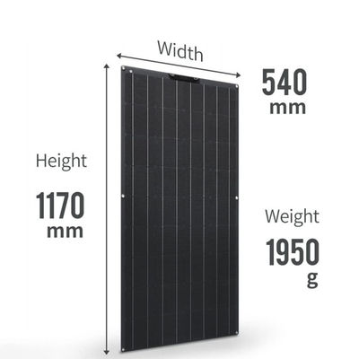 بسته پنل خورشیدی انعطاف پذیر 150w 18V