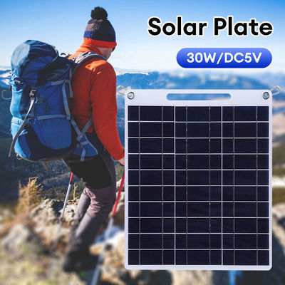 پانل خورشیدی قابل حمل سیلیکون پلی کریستالین تاشو راهپیمایی ماژول خورشیدی 30W