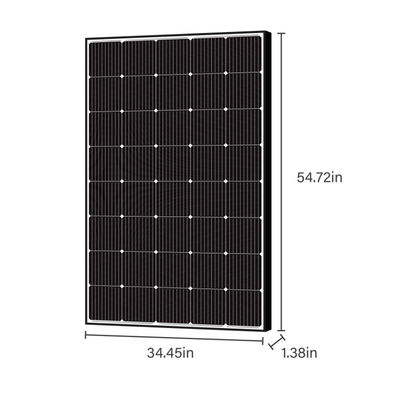 پانل خورشیدی انعطاف پذیر تک کریستال 250W 15V برای RV Marine