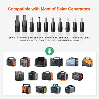 بسته سیستم خورشیدی قابل تاشو 100W RV Off Grid برای کمپینگ و پیاده روی