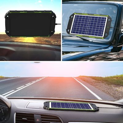 10W 12V پنروک شارژر باتری خورشیدی نگهدارنده برای ماشین قایق RV دریایی