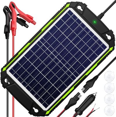 10W 12V پنروک شارژر باتری خورشیدی نگهدارنده برای ماشین قایق RV دریایی