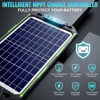 10W 12V پنروک شارژر باتری خورشیدی نگهدارنده برای ماشین قایق RV دریایی