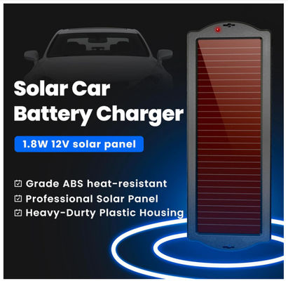شارژگر خورشیدی قابل حمل بانک برق 1.8W 12V شارژ خورشیدی ضد آب