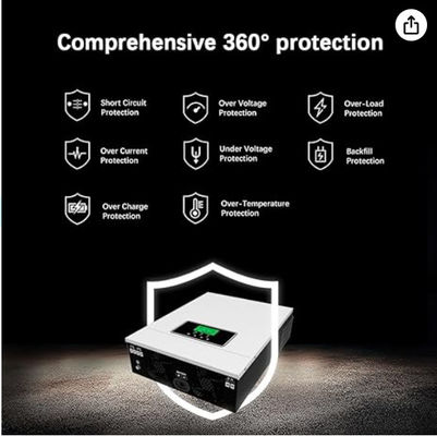 FT3000 اینورتر هیبریدی خورشیدی 3200W ساخته شده در 80A MPPT کنترل کننده شارژ خورشیدی با سفید