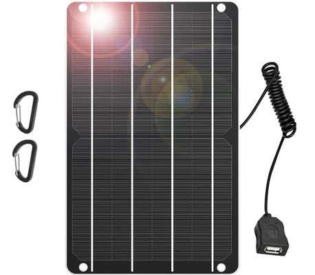 پانل های شارژر خورشیدی قابل حمل USB سیلیکون تک کریستال 5V اضطراری