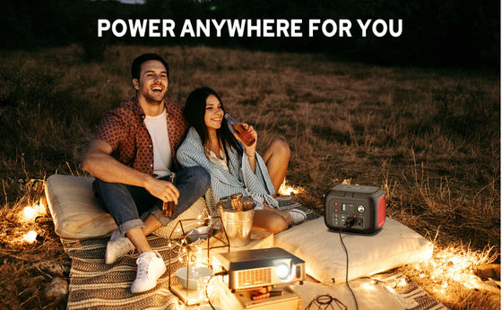 228Wh باتری لیتیوم خورشیدی 300W ایستگاه برق قابل حمل با چراغ LED