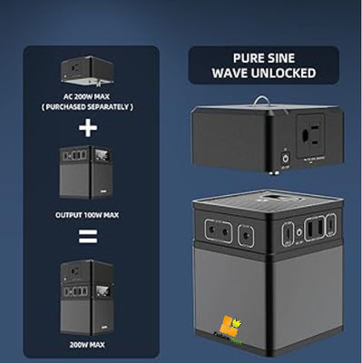 FTB200 AC 200W-14002 باتری لیتیوم یون خورشیدی برای سیستم انرژی خورشیدی