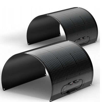 ETFE سیاه 100 وات پانل خورشیدی تک کریستال انعطاف پذیر سلول خورشیدی برای قایق ، کمپینگ ، RV ، 4WD