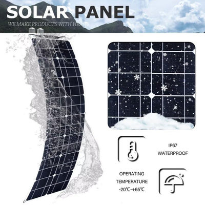 300W Monocrystalline Usb Solar Panel Kit برای موتورهوم 50A 12-24V