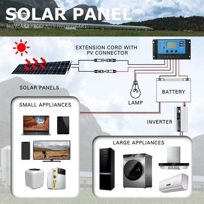 300W Monocrystalline Usb Solar Panel Kit برای موتورهوم 50A 12-24V