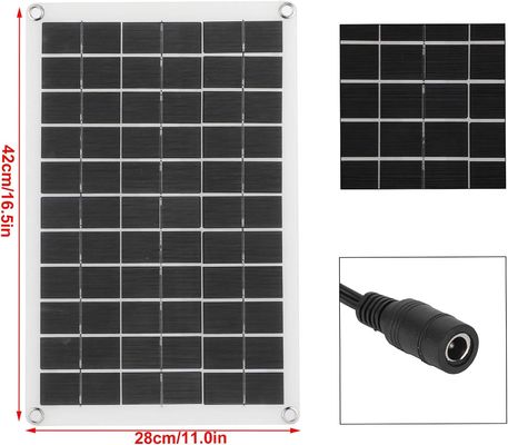 پانل خورشیدی سبک و قابل حمل سلول تک کریستالی 100W 12/24V خروجی USB