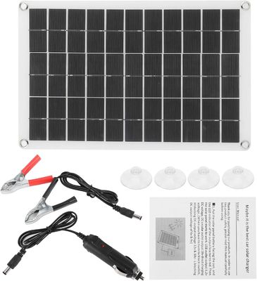 پانل خورشیدی سبک و قابل حمل سلول تک کریستالی 100W 12/24V خروجی USB