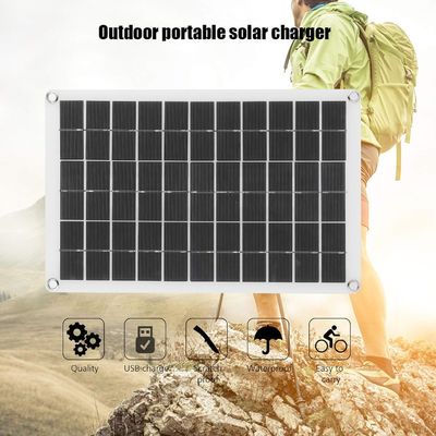 پانل خورشیدی سبک و قابل حمل سلول تک کریستالی 100W 12/24V خروجی USB