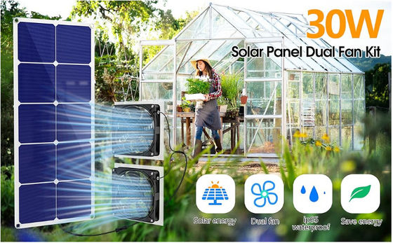 FTBM30 مجموعه فن پنل خورشیدی، 30W، خورشیدی ، قابل حمل ضد آب و هوا IP65