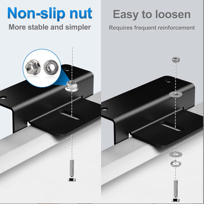 لوازم جانبی پانل خورشیدی سبک Z Bracket Mount Anodized Aluminum Mounting